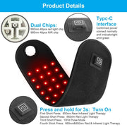 Red Light Physical Therapy Band Infrared Heating Physiotherapy Sports Sprain