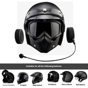 Helmet Headset Waterproof Bluetooth