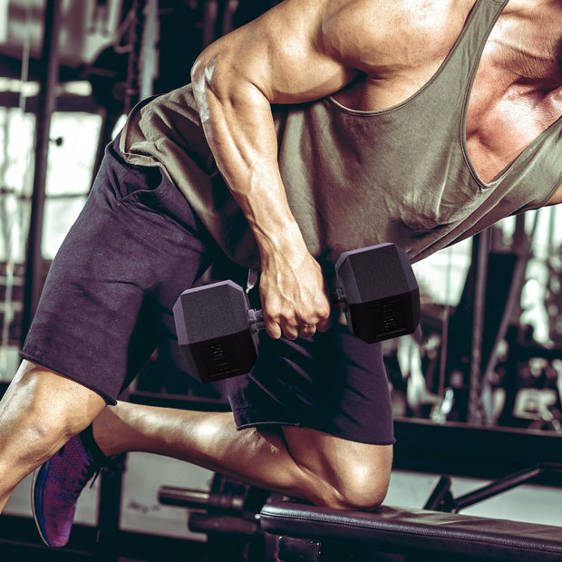 --Only Supports Self Pickup--Hexagonal Dumbbells, Rubber Coated For Exercise And Fitness, Multiple Sizes